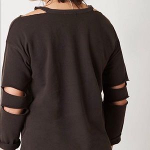 Cold shoulder sweatshirt by gilded intent xl
